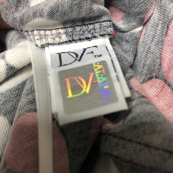 Diane Von Furstenberg DVF Zoe Silk Jersey Faux Wrap Dress in Petal Poppy - Picture 6 of 8